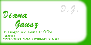 diana gausz business card